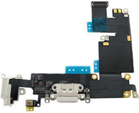 Кабел с Порт за зареждане в Бял цвят за iPhone 6 Plus