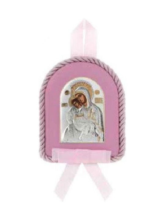 Heilige Ikone Kinder Amulett mit der Jungfrau Maria aus Silber ΑΠΦ0114