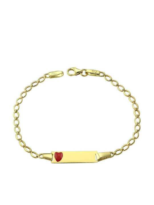 Katsigiannis Kids Bracelet ID from Gold 9K