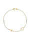 Senzio Belibasakis Kids Bracelet from Gold 9K with Heart