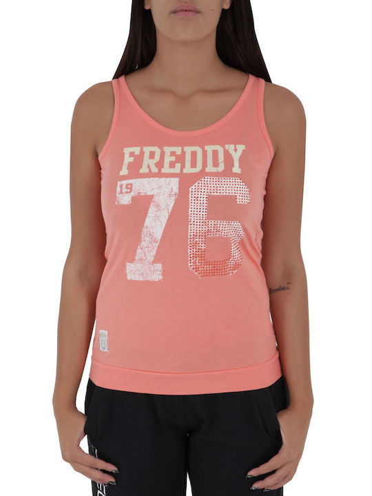Freddy Γυναικεία Αθλητική Μπλούζα Αμάνικη Ροζ
