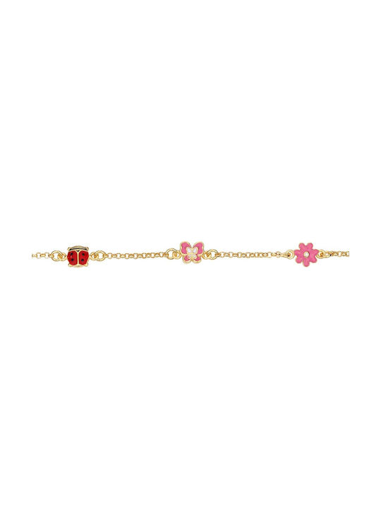 Kids Bracelet 925 from Gold-plated Silver