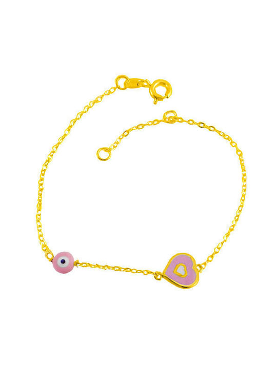 Kids Gold Bracelet 14K for Girl