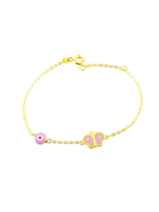 Kids Gold Bracelet 14K for Girl