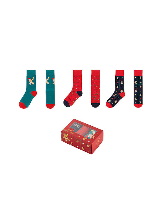 Muydemi Damen Weihnachtssocken Colorful 3Pack