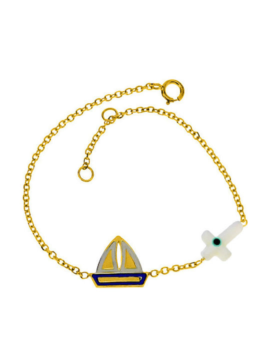 Xrisokosmima Kids Bracelet from Gold 9K