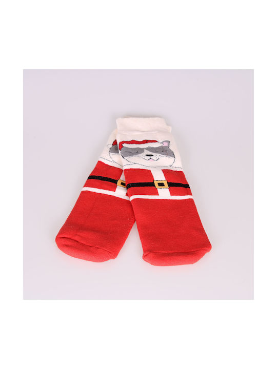 Katsenis Christmas Socks RED