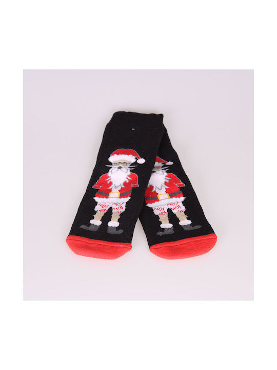 Katsenis Christmas Socks black red