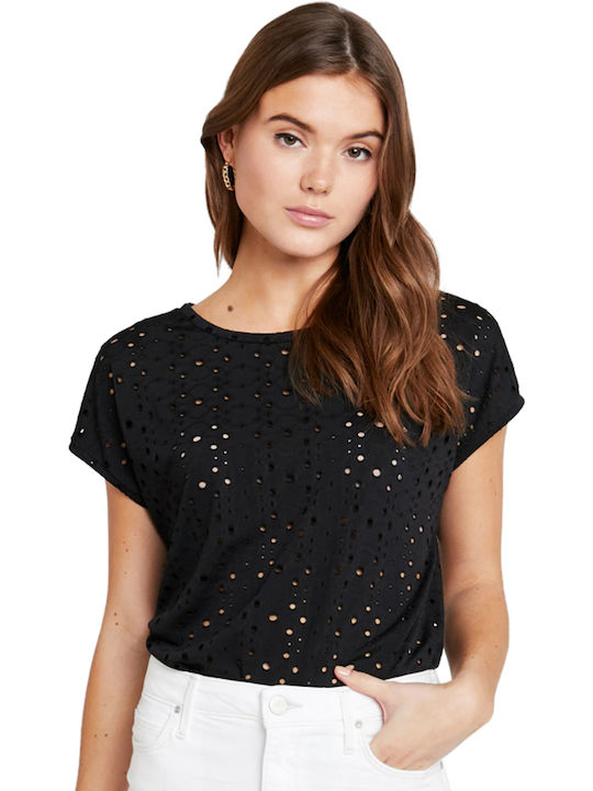 Byoung Women's Blouse Short Sleeve 80001/BLACK