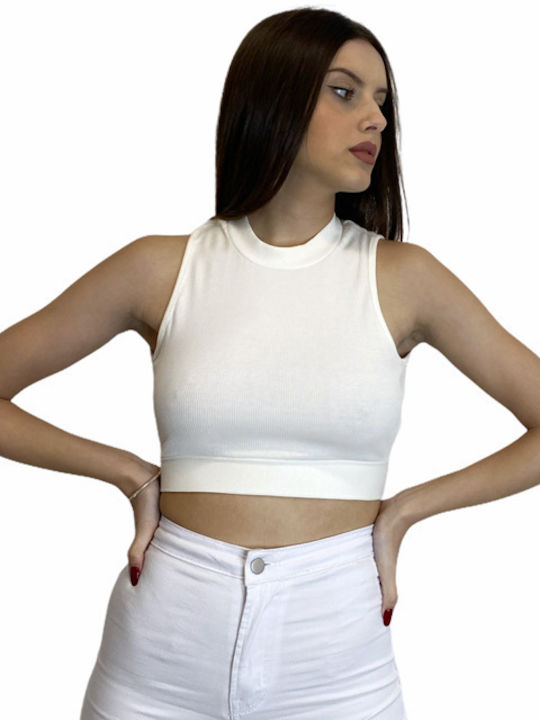 Chica Women's Blouse Sleeveless White