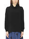 Women's Blouse Long Sleeve Turtleneck Black