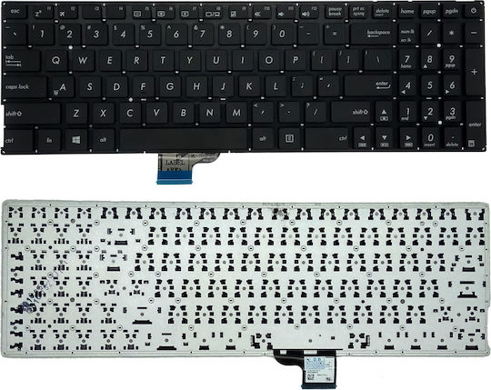 Laptop Keyboard for Asus and English (US) Layout in Black Color 0KNB0-6722UK00