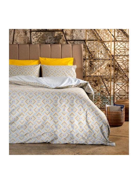 Cokitex Παπλωματοθήκη Βαμβακερή Μονή 165x245 Luna Sage