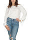 Women's Blouse Cotton Long Sleeve Bardot.