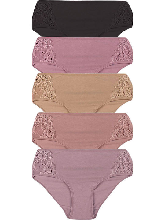 Βαμβακερά Damen Slip MultiPack mit Spitze ''''''