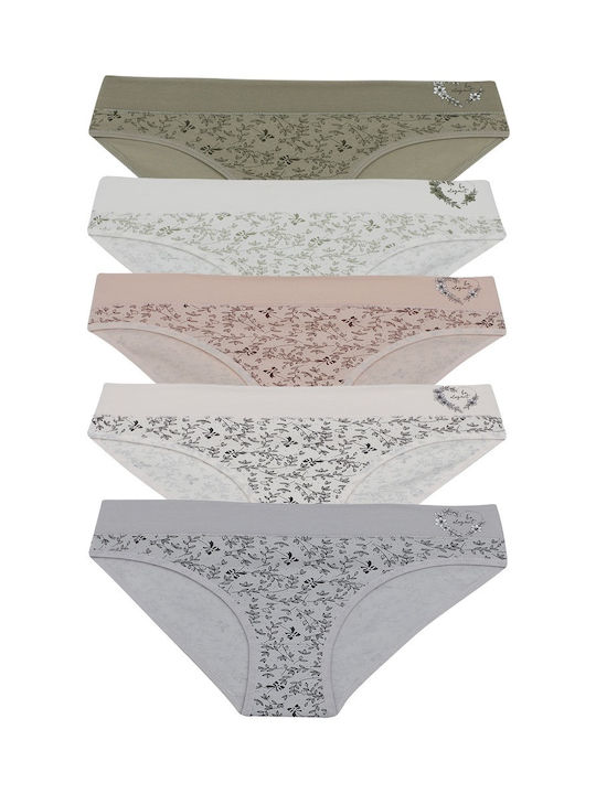 Donella Baumwolle Damen Slip MultiPack