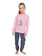 Muydemi Pijama pentru copii De iarnă Pink