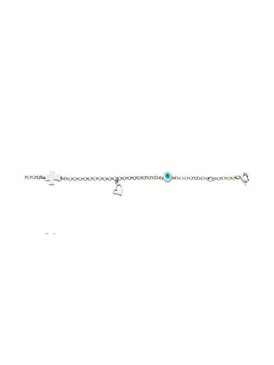 Paraxenies Kids Silver Bracelet for Girl