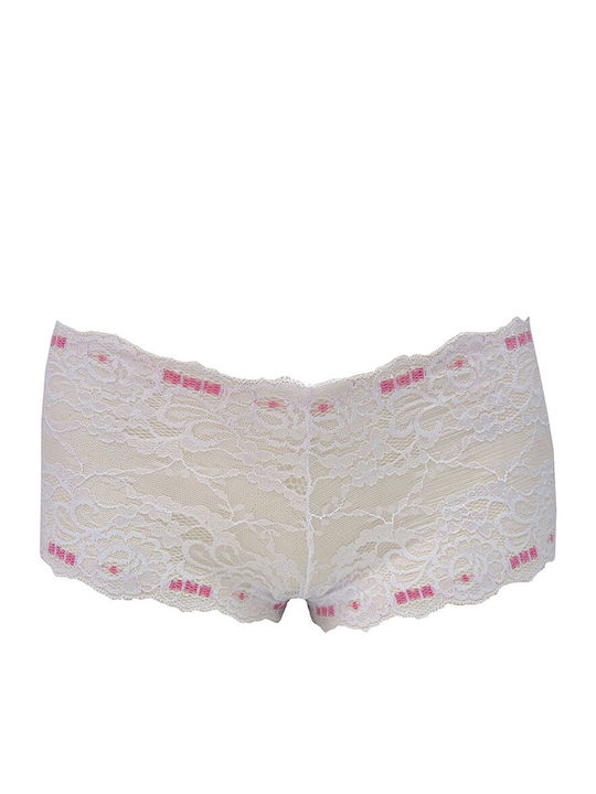 Jadea Damen Boxer mit Spitze Pink