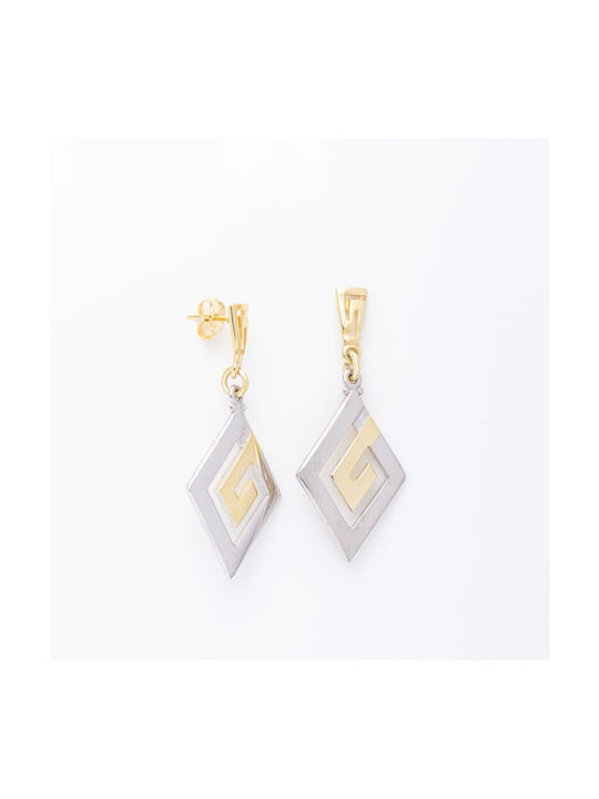 Earrings made of Silver Gold Plated