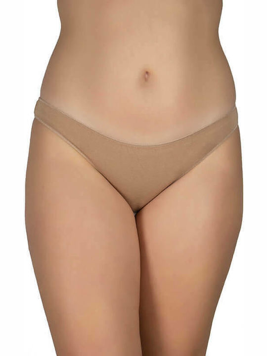 A.A UNDERWEAR Cotton Women's Slip MultiPack Seamless Dark beige