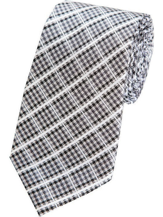 Epic Ties Men's Tie Silk Printed in Gray Color