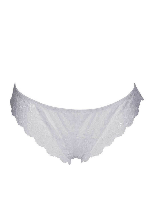 Damen Boxer mit Spitze White