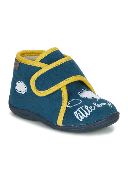 Kids Slippers Boots Blue