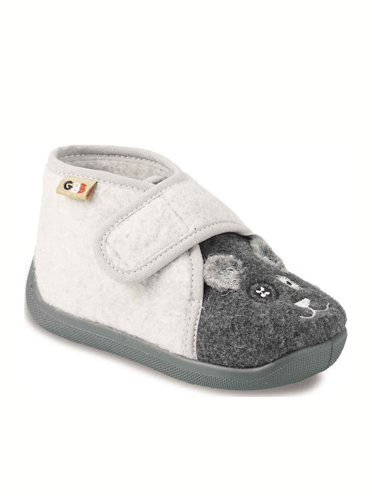 GBB Kinderhausschuhe Stiefel Schwarz
