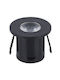 Optonica Round Recessed Spot with Integrated LED and Warm White Light Black 1pcs