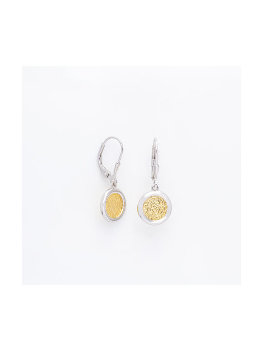 Earrings Pendants made of Silver Gold Plated