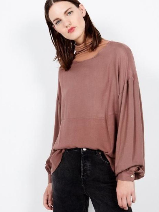 American Vintage Women's Blouse Long Sleeve Brown