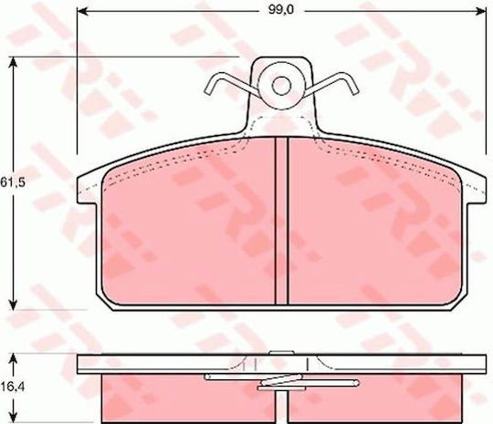 TRW Brake Pad for Lada Samara