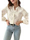 Amely Women's Blouse Long Sleeve Floral White