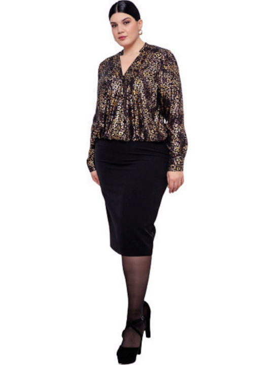 Women's Blouse Long Sleeve Black