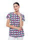 Women's Blouse Short Sleeve Fuchsia