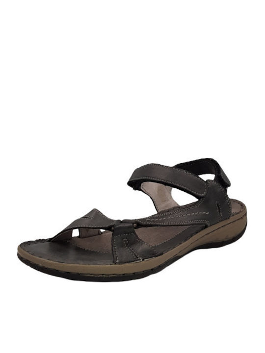 Walk In The City Anatomic Leather Women's Sandals Black