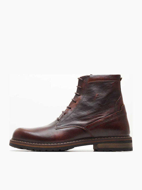 Damiani Leder Braun Stiefel