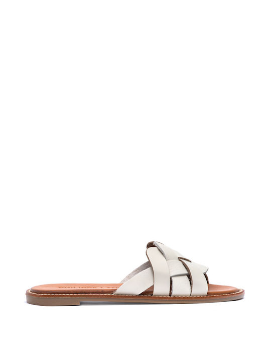 Philippe Lang Leather Women's Sandals White