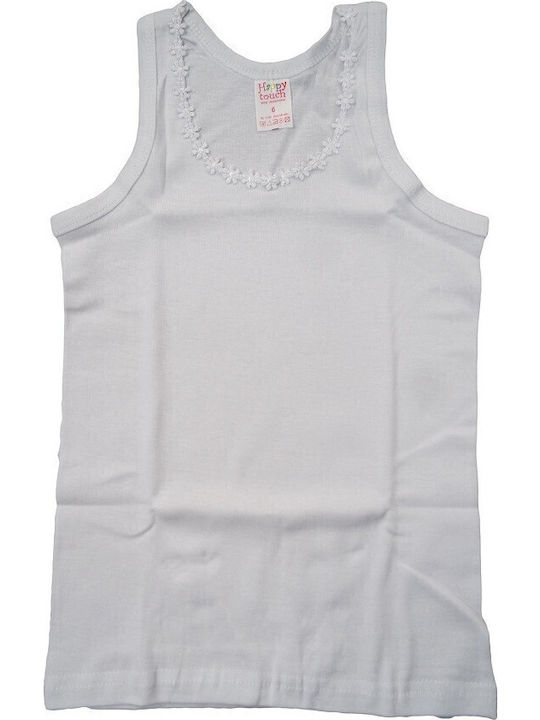 Happy Touch Kinder-Unterhemd White