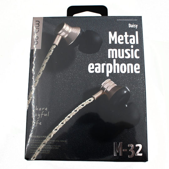 TEC117 În ureche Handsfree cu două căști cu mufă 3.5mm Auriu