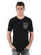 Stefan Fashion Herren Kurzarmshirt Schwarz