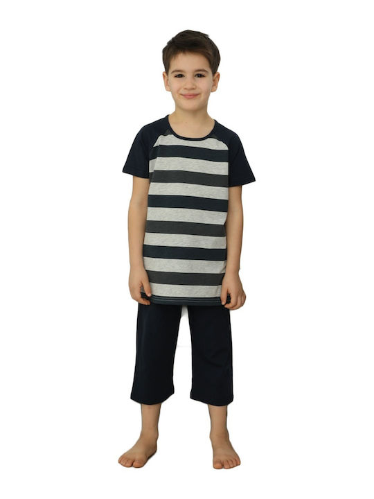 Sexen Set Top & Bottom Kids Cotton Pyjamas Black