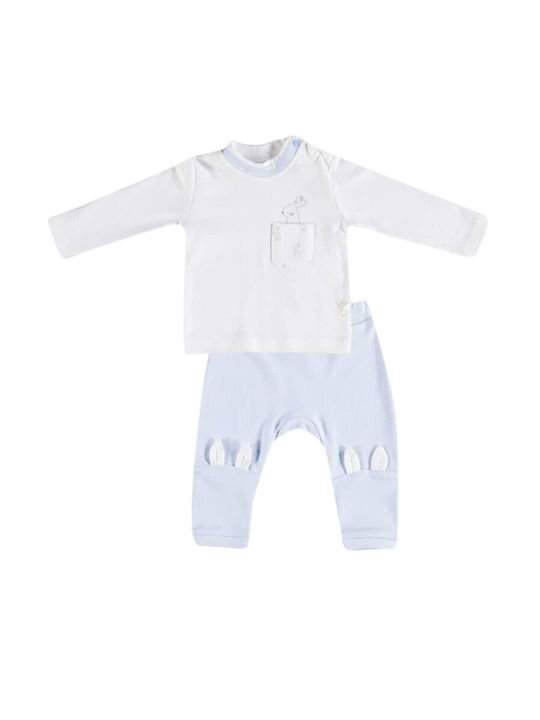 Biorganic Set Top & Bottom Kids Cotton Pyjamas Multicolour