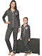Sexen Kids' Pajamas Winter Cotton Gray