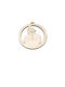 Hanging Snowman Ornament Wooden 8x8.7cm