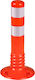 Traffic Column Signage made of Plastic in Orange Colour 45x45cm