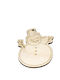 Hanging Snowman Ornament Wooden 6.2x7.5cm