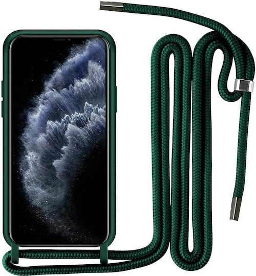 Liquid Задна корица Силикон с Каишка Каки (iPhone 12 Pro Max)