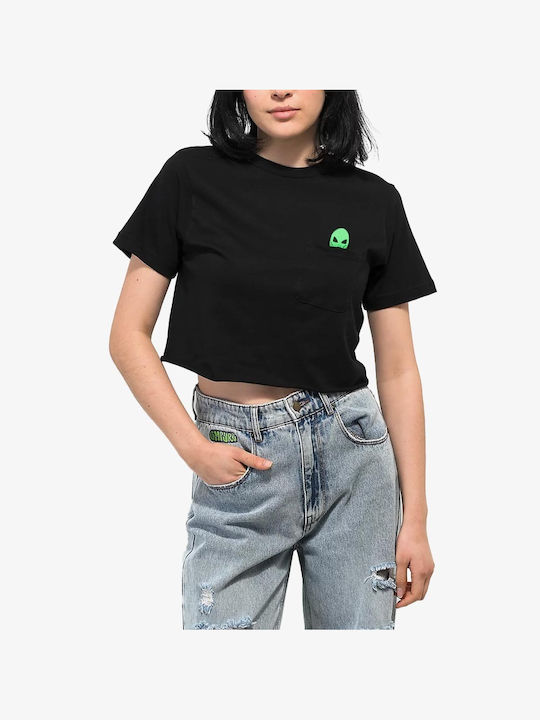 Rip N Dip Women's Crop T-shirt Black